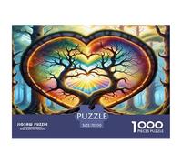 Tree of Life 1000 Piece Jigsaw Puzzles Fun Challenging Modern Vitality Rooted in Nature Puzzles Game Beautiful Decoration Suitable for Children & People Aged 14+ 70x50cm/1000pcs