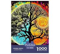 Tree of Life 1000 Pieces of Paper Puzzle Colourful for Adults Challenging Games Home Decoration Birthday Presents Gifts 38x26cm/1000pcs