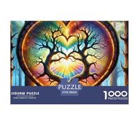 Tree of Life 1000 Pieces Paper Jigsaw Puzzle Soft Tones Hard Difficult Jigsaw Puzzles Unique Gift For Adults And Kids Gifts 38x26cm/1000pcs