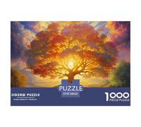 Tree of Life 1000 Pieces Paper Jigsaw Puzzle Soft Tones Hard Difficult Jigsaw Puzzles Unique Gift For Adults And Kids Gifts 38x26cm/1000pcs