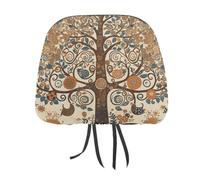 Tree of Life 2 PCS Car Headrest Cover Universal Headrest Covers Soft Breathable Car Head Rest Covers Set Elastic Head Rest Protector Auto Seat Cover Vehicle Accessories for Cars, Truck, Suv, Van