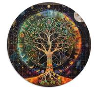 Tree of Life 5 Jigsaw Puzzles Puzzle for Adults Kids. 1000 Piece Whimsical Challenge Toy Educational Games Home Decoration for Educational Games Gifts 1000pcs (67.5x67.5cm)