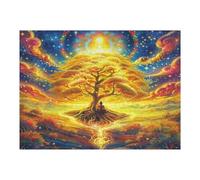 Tree of Life 500 Piece Jigsaw Puzzle for Adults Teens Flowers Plants Trees Post Work Wind Down Mind Calming Whimsical Design for Friends 500 PCS