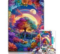 Tree of Life Adult Jigsaws 1000 Pieces Difficult,Pattern Assembly Fun at Home Activities,Birthday Present,Travel Gifts 50x75cm
