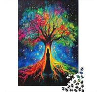 Tree of Life Adult Jigsaws Warm-toned Fantasy Creatures Jigsaw Puzzle Impossible Hard Difficult Challenging for Adults Kids 70x50cm/1000pcs