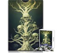 Tree of Life And Death Teenagers 1000 Pieces Puzzle Educational Reasoning Skill Game Ideal Thoughtful Gift for All Events Size 38x26cm