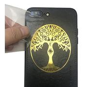 Tree of Life and Wiccan Goddess into 1 Metallic Decal Sticker for Laptop,Luggage,Journals,Phone Case, Car,etc.