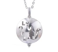 Tree of Life Aromatherapy Necklace Diffuser Vintage Bird Cat Open Locket Pendant Aroma Diffuser Necklace Jewelry with Felt Pads