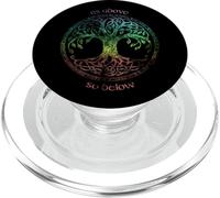 Tree Of Life As Above So Below Norse Viking Celtic Yggdrasil PopSockets PopGrip for MagSafe