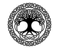 Tree of Life Celtic Mandala Reusable Stencil A3 A4 A5 & Bigger Sizes Wall Decor / M7 (PVC Reusable Stencil, XS Size - 50 x 50 cm, 19.7 x 19.7 in)