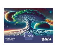 Tree of Life Colourful Cosmic Tree of Life 1000 Pieces Jigsaw for Adults The Impossible Challenge Brain Development 70x50cm/1000pcs