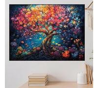 Tree of Life Diamond Art Animal Large Diamond Painting 200x150cm 2025 New Crystal Art DIY 5D Full Square Gem Adults Crafts, Rhinestone Embroidery Cross Stitch Crafts Home Wall Room Decoration zhad297