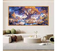 Tree of Life Diamond Art, Diamond Painting Kits for Adults Landscape, 5D DIY Crystal Art Kit Craft Kits for Adults UK, Cross Stitch Arts Crafts Embroidery Canvas Kit for Decor Gifts 40x80 inch O-235X