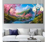 Tree Of Life Diamond Art Kits Adults 28x79 Inch Large Diamond Painting Lake,5D Square Gem Painting Crystal Art Craft kits Kids DIY Rhinestone Embroidery Cross Stitch for Beginners,Decor Gifts YC-559