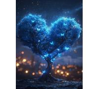 Tree of Life Diamond Art Kits Adults, 5D Diamond Painting Butterfly Pattern Design, DIY Full Square Drill Dimond Painting, Crystal Art Kits for Adults Beginner for Home Wall Decor 40x54 Inch -yx26T8