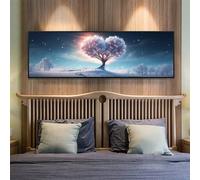 Tree Of Life Diamond Art Kits for Adults, 31.4x82.6 Inch/80x210 cm Large Dimond Picture Art for Wall Decor, Winter Diamond Painting Kit for Kids, DIY 5D Diamond Painting Cross Stitch for Home Decor