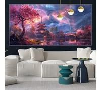 Tree of Life Diamond Painting Kits for Adults 27x55inch Diamond Art Landscape Painting by Numbers for Children with Full Square Drill Accessories, Crystal Arts and Crafts Cross Stitch Pictures y-w386