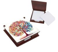 Tree of Life Diamond Painting Notecard Box DIY Craft Sticky Note Box with 160 Sheets of Paper for Adults Beginners Desk Organiser