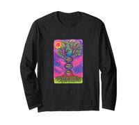 Tree of Life DNA Yggdrasil Ancestry Roots Genetic Code Long Sleeve T-Shirt