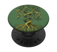 Tree of Life DNA Yggdrasil Ancestry Roots Genetic Code PopSockets Adhesive PopGrip
