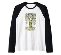 Tree of Life DNA Yggdrasil Ancestry Roots Genetic Code Raglan Baseball Tee