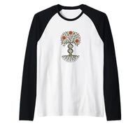 Tree of Life DNA Yggdrasil Ancestry Roots Genetic Code Raglan Baseball Tee
