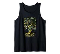 Tree of Life DNA Yggdrasil Ancestry Roots Genetic Code Tank Top