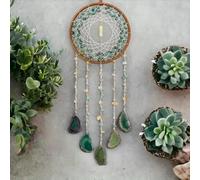 Tree of Life Dream Catchers with Healing Agate,Natural Crystal Stone Dream Catcher Wall Decor for Bedroom, Idea Craft Gift for Kids Girls Boys Women Friends (Turquoise Agate)
