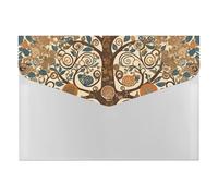 Tree of Life File Folder, 6-Pocket Expanding Accordion Folder with Snap Closure, Waterproof Document Organizer for Home, Office & Travel