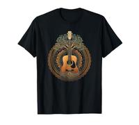 Tree of Life Guitar Apparel Acoustic Guitar Tree Design T-Shirt