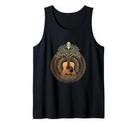 Tree of Life Guitar Apparel Acoustic Guitar Tree Design Tank Top