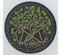 Tree Of Life In Pentagram On Round Plaque