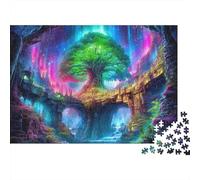 Tree of Life Jigsaw Puzzle Colorful Tree 1000 Pieces Premium Cardstock Extra-thick for Adults 12 Indoor Leisure Puzzle 52x38cm/1000pcs