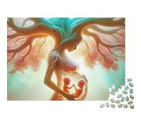 Tree of Life Jigsaw Puzzle for Adults 1000 Piece Jigsaw Puzzle Paper Maternal Bond Relaxing Gift 52x38cm/1000pcs