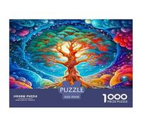 Tree of Life Jigsaw Puzzles for Adults 1000 Pieces Puzzle Whimsical Challenge Toy Educational Games Home Decoration Kids Age 14 Years Up 70x50cm/1000pcs
