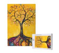 Tree Of Life Jigsaw Puzzles for Adults 500, Abstract Puzzles for Adults Wooden, Funny/Difficult/Impossible/Challenging Decompression Games, As a Birthday for Women and Men M-1806