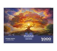 Tree of Life Jigsaw Puzzles for Adults Kids 1000 Piece Whimsical Challenge Toy Educational Game Home Decoration Family Game Night Brain Teaser Women Men Teens Age 14+ 70x50cm/1000pcs