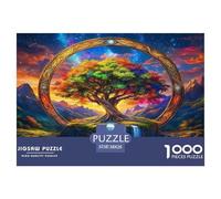 Tree of Life Jigsaw Puzzles for Adults Kids 1000 Pieces Puzzle Great Challenge Toy Educational Game Home Decoration Educational Games Gifts 38x26cm/1000pcs
