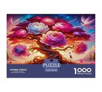 Tree of Life Jigsaw Puzzles for Adults Kids 1000 Pieces Whimsical Challenge Toy Educational Game Home Decoration Women Men Hard Puzzle Family Night 70x50cm/1000pcs