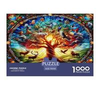 Tree of Life Jigsaw Puzzles for Adults Kids 1000 Pieces Whimsical Challenge Toy Educational Games Living Room Decor Birthday Present Mind Game Age 14+ Collection 70x50cm/1000pcs