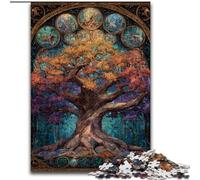 Tree of Life Jigsaw Puzzles for Adults Teenagers Jigsaws Puzzle, Suitable for Ages 14 And Up Family Fun It Is Ideal As A Gift for The Whole Family (50x75cm)