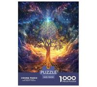 Tree of Life Jigsaw Puzzles Puzzle for Adults Kids. 1000 Pieces Impossible Challenge Toy Educational Games Home Decoration for Educational Games Gifts 70x50cm/1000pcs