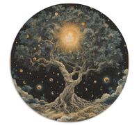 Tree of Life Jigsaw Puzzles Puzzle for Adults Kids. 1000 Pieces Impossible Challenge Toy Educational Game Home Decoration for Adults& Kids Age 14 Years Up 1000pcs (67.5x67.5cm)
