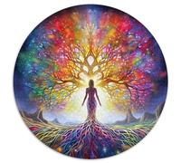 Tree of Life Jigsaw Puzzles Puzzle for Adults Kids. 1000 Pieces Whimsical Challenge Toy Educational Games Home Decoration for Educational Games Gifts 1000pcs (67.5x67.5cm)