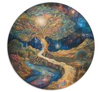 Tree of Life Jigsaw Puzzles Puzzle for Adults Kids. 1000 Pieces Whimsical Challenge Toy Educational Games Home Decoration for Educational Games Gifts 1000pcs (67.5x67.5cm)