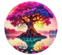 Tree of Life Jigsaw Puzzles Puzzles for Adults Kids. 1000 Piece Great Gifts Challenge Toy Educational Game Home Decoration for Adults& Kids Age 14 Years Up 1000pcs (67.5x67.5cm)