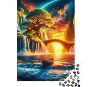 Tree of Life Jigsaw Puzzles Puzzles for Adults Kids. 1000 Piece Impossible Challenge Toy Educational Game Home Decoration for Adults& Kids Age 14 Years Up 1000pcs (75x50cm)
