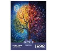 Tree of Life Jigsaw Puzzles Puzzles for Adults Kids. 1000 Piece Whimsical Challenge Toy Educational Games Home Decoration for Adults& Kids Age 14 Years Up 70x50cm/1000pcs