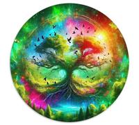 Tree of Life Jigsaw Puzzles Puzzles for Adults Kids. 1000 Pieces Great Gifts Challenge Toy Educational Game Home Decoration for Educational Games Gifts 1000pcs (67.5x67.5cm)