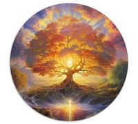 Tree of Life Jigsaw Puzzles Puzzles for Adults Kids. 1000 Pieces Great Gifts Challenge Toy Educational Game Home Decoration for Educational Games Gifts 1000pcs (67.5x67.5cm)